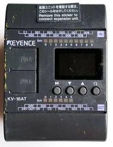 Controlador lógico programable súper pequeño KEYENCE KV-16AT con pantalla incorporada - Imagen 1 de 3