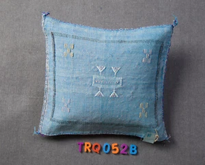 MOROCCAN CACTUS SILK PILLOW COVER - SQUARE - Picture 1 of 5