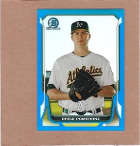 2014 Bowman Chrome - Blue Refractor #216 Drew Pomeranz 144/250 NM-MT - Picture 1 of 2