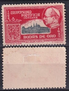 Spagna 1942 etichetta Comillas Universidad Pontificia Architettura (II) - Foto 1 di 1