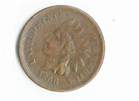 1866 INDIAN CENT FULL LIBERTY DARK Cover
