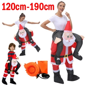 120~190cm Christmas Inflatable Costume Santa Kidnapping Cosplay Outfits Xmas AU - Picture 1 of 17