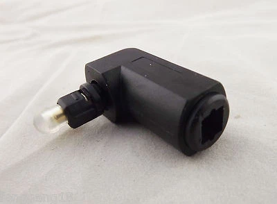 1pcs Toslink Digital Optical Jack to Plug 90 Degree Right Angle Audio Adapter - Image 1 of 4