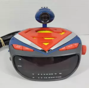 Vintage Superman Projektor Radiowecker Modell KSU765C spielt Superman-Hymne! LESEN - Bild 1 von 19