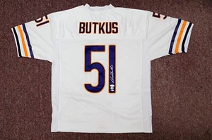 DICK BUTKUS Signed Mitchell & Ness Chicago Bears Throwback Jersey JSA COA - Picture 1 of 7