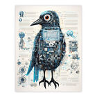 Blackbird Robot Hybrid Secret Military Schematic Blueprint Wall Art Poster Print