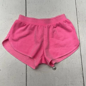Firehouse Neon Pink Sweat Shorts Athletic Kids Girls Size Medium - Picture 1 of 5
