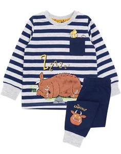 Gruffalo & Friends Blue Gruffalo, Mouse Long Sleeve Long Leg Pyjama Set Boys - Picture 1 of 10