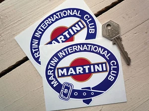 MARTINI INT. Pegatina de carreras CLUB 100 mm Porsche Lancia - Imagen 1 de 1