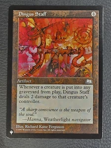 MTG Dingus Staff The List Reprints Regular NM Magic Card - Picture 1 of 2