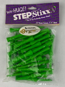 Way Huge Step Stixx Golf Tees 30 Pcs Neon Green 3 1/4" G38 - Picture 1 of 7