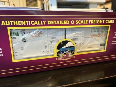 MTH 20-93487 #13088 Tropicana - White 50' Double Door Plugged Box Car MIB - Image 1 of 2