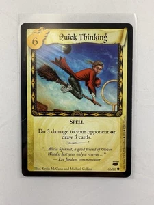 Harry Potter TCG Diagon Alley Quick Thinking #66/80 Spell Common Card CCG TCG - Picture 1 of 2