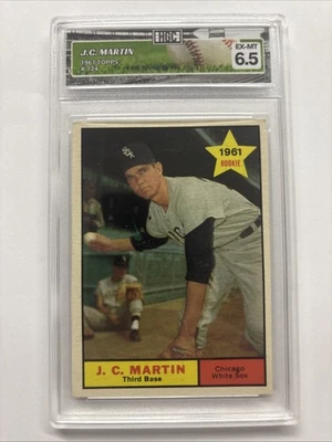 1961 Topps J. C. Martin #124 HGC 6.5 - Image 1 of 2