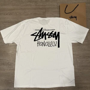 Stussy Honolulu Chapter Store Hawaii T Shirt XL White NWT - Picture 1 of 5