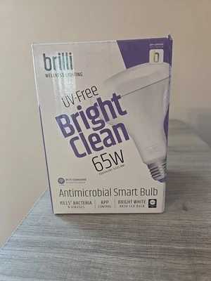 Brilli Antimicrobial LED Light Bulb UV-Free 65W Equivalent Dimmable 300 - Image 1 of 4