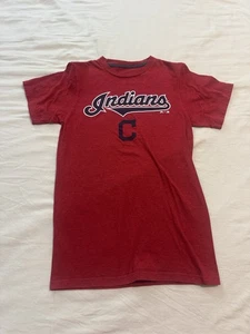MLB Cleveland Indians Vintage Short Sleeve Youth T-Shirt Small Red - Picture 1 of 6