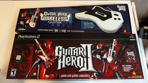Guitar Hero 2 Boxed Guitar Set Wired & Wireless Tested Complete In Box W/Game - Picture 1 of 13