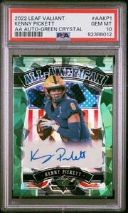 DA102390 2022 VALIANT ALL-AMERICAN AUTO KENNY PICKETT CRYSTAL GREEN 4/30 PSA 10 - Picture 1 of 2