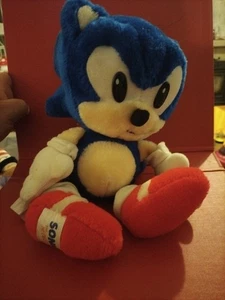 Vintage Retro Rare Original 1991 Sega Tomy Sonic Plush Roughly 30cm Tall - Picture 1 of 4