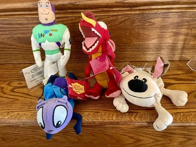 De Colección Walt Disney World Mulan Mushu Cricket Little Brother Bean Bag Juego de Peluche Nuevo con Etiquetas Foto 1 de 4