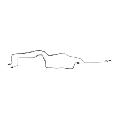 1982-83 Chevrolet Camaro Drum Brake Rear Axle Lines Standard Fittings, Stainless - Image 1 of 4