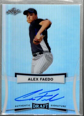 B7258- 2017 Leaf Metal Draft #BAAF1 Alex Faedo Auto - NM-MT (AUTOGRAPH) - Image 1 of 2