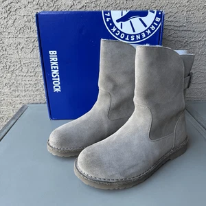 Botas Birkenstock Uppsala de piel de oveja para mujer talla 40EU o 9US gris cuero topo - Imagen 1 de 14