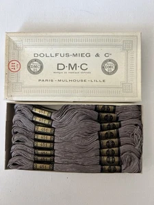 DMC Embroidery Floss COLOR # 451 Dark Shell Gray ~ box Of 24 New - Picture 1 of 10