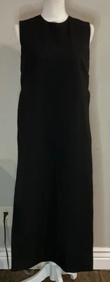 ZARA MUJER MINIMALISTA CHALECO LARGO NEGRO TALLA S NUEVO CON ETIQUETAS Foto 1 de 4