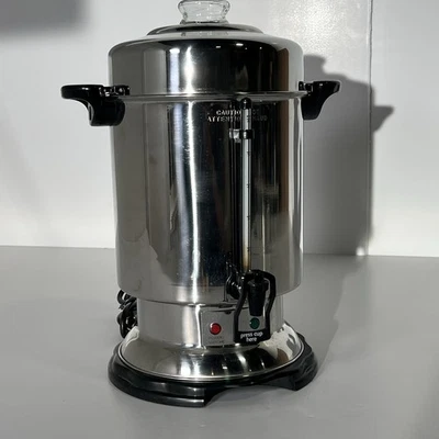 Hamilton Beach D50065 60 Cup Stainless Steel Commercial Coffee Urn Percolator  - Image 1 of 4