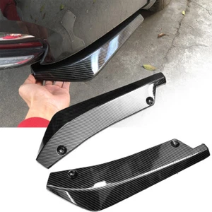 2x Car Rear Bumper Accessories Lip Diffuser Polished Splitter Canard Protector - Bild 1 von 16