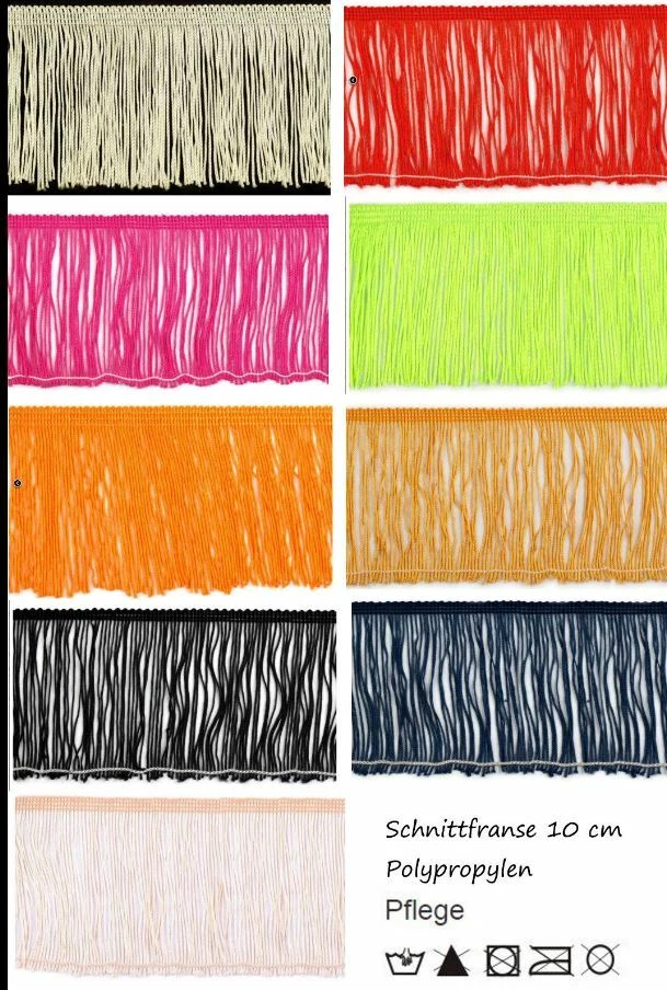 MARKENLOS Cinta de flecos 1-4 metros 5-10 cm Franse Troddel-franse-trim para ropa latina flecos