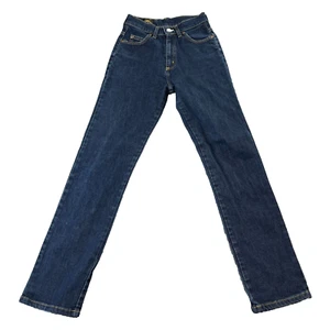 Vintage Lee Womens Jeans W23 L30 * High Rise Waist Slim Fit Dark Wash Dallas - Picture 1 of 13