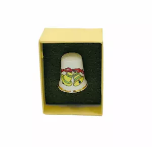 Dedal de Navidad Mason's Ironstone de Colección - Corona y Campanas - Imagen 1 de 4