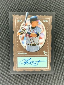 2024 Topps Brooklyn Collection Chipper Jones Auto On-Card Black Parallel /75! - Picture 1 of 2
