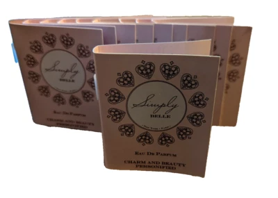 Simply Belle by Exceptional Parfums Sample Vials 1.0 ml/ .034 oz Lot of 10 - Image 1 of 2