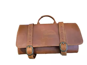 Canyon Outback Buffalo Mountain Hanging Leather Toiletry Bag-Distressed Tan - Picture 1 of 7