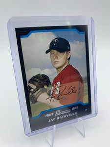 2004 Bowman Draft Picks & Prospects Jay Rainville #BDP33 Auto Twins
