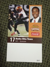 AMBA ETTA TAWO 2017 SENIOR BOWL ROOKIE NEW YORK GIANTS SYRACUSE ORANGE 