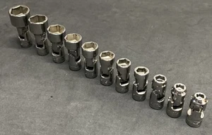 NEW! Snap-on 11pc Metric 1/4” Dr 6pt Swivel Socket Set Universal MM Sockets - Picture 1 of 9