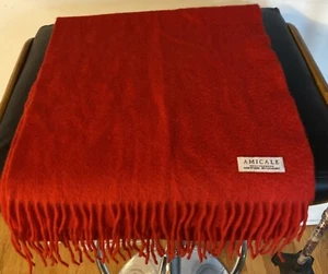 Amicale 100% Cashmere Scarf Red - Bild 1 von 3