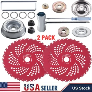 9"x36 Teeth Carbide Tipped Blade Kit for Brush Cutter Weed Eater Trimmer 2 Pack. - Picture 1 of 8