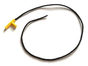 LEGO Fire Hose - 35L Black String w/ Yellow Nozzle - City - Picture 1 of 1