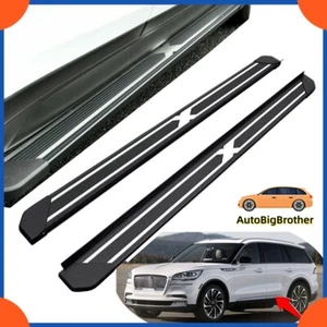 Fits for Lincoln Aviator 2020 2021-2023 Running Board Side Steps Pedals Nerf Bar - Picture 1 of 7