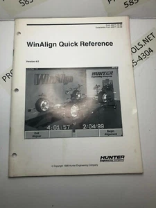 Hunter WinAlign Operation V4.0 Car Truck Alignment Manual Instructions P345 - Bild 1 von 2