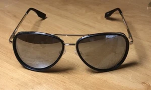 Sumato Sonnenbrille Fashion Wear silber schwarzes Gestell verspiegelte Gläser neu ohne Etikett - Bild 1 von 7