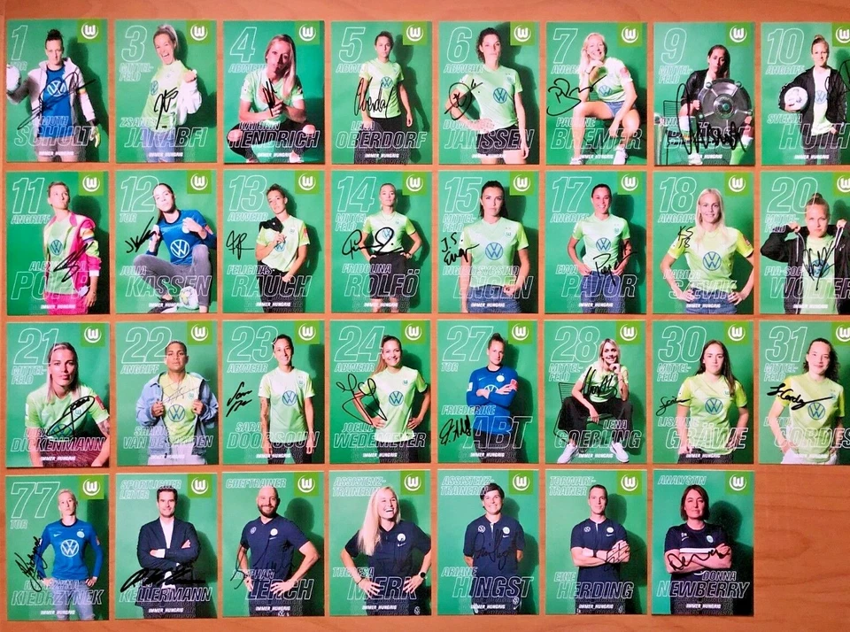 VfL Wolfsburg Frauen Autogrammkarte 2020-21 original signiert 1 AK aussuchen