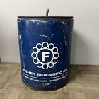 Vintage Fisher Scientific Metal Oil/Grease Can Advertising Science Laboratory