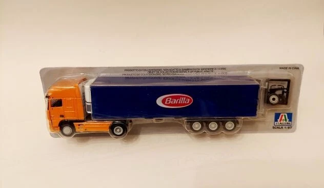 Modellino Camion Semi Rimorchio DAF 95 XF Super  Barilla Italeri Scala 1:78 - Immagine 1 di 4